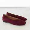 Sandales Plates^Outfitbook Ballerines bordeaux