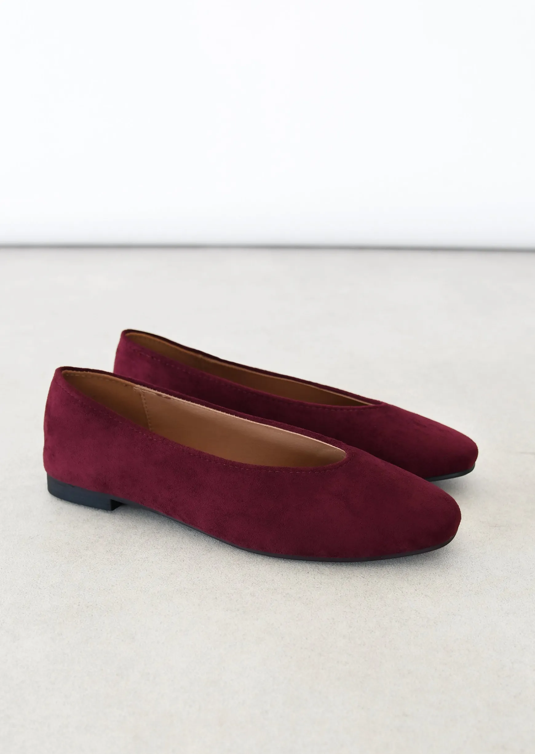 Sandales Plates^Outfitbook Ballerines bordeaux
