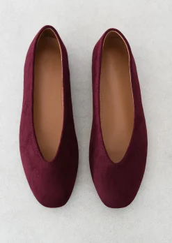 Sandales Plates^Outfitbook Ballerines bordeaux