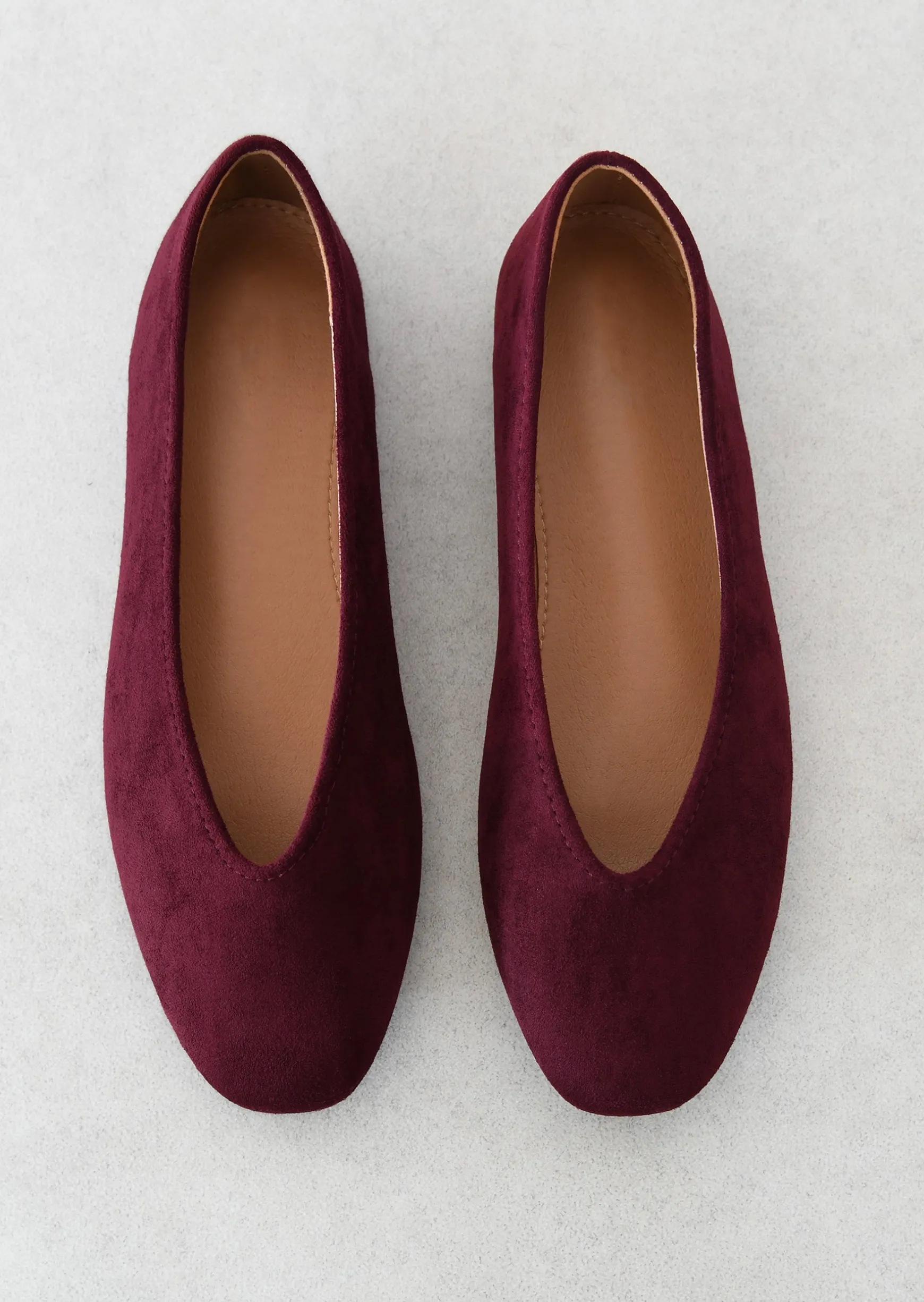 Sandales Plates^Outfitbook Ballerines bordeaux