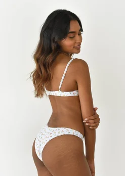 Maillots De Bain^Outfitbook Bas bikini fleuri orange Blanc