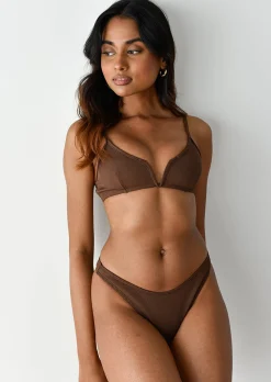 Maillots De Bain^Outfitbook Bas bikini côtelé Marron