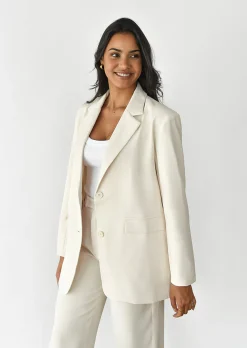 Vestes L Manteaux | Blazers^Outfitbook Blazer droit CREME