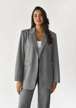 Vestes L Manteaux | Blazers^Outfitbook Blazer droit GRIS