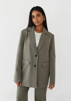 Vestes L Manteaux | Blazers^Outfitbook Blazer droit TAUPE
