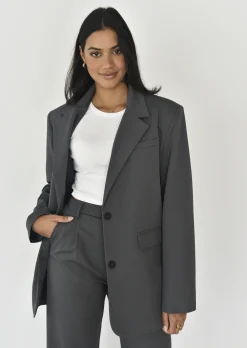 Vestes L Manteaux | Blazers^Outfitbook Blazer droit oversize GRIS