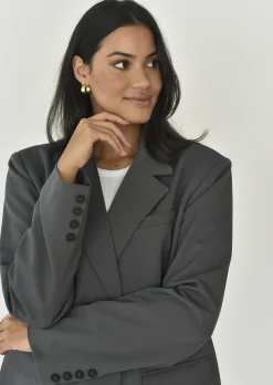Vestes L Manteaux | Blazers^Outfitbook Blazer droit oversize GRIS