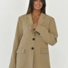 Vestes L Manteaux | Blazers^Outfitbook Blazer oversize TAUPE