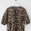 Chemises L Blouses | Hauts^Outfitbook Blouse avec noeuds léopard LEOPARD