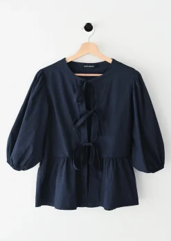 Chemises L Blouses | Hauts^Outfitbook Blouse manches bouffantes avec noeuds