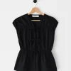Chemises L Blouses | Hauts^Outfitbook Blouse nœuds sans manches NOIR