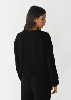 Chemises L Blouses | Hauts^Outfitbook Blouse texturée à nouer NOIR