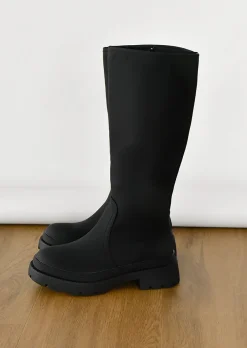 Bottes^Outfitbook Bottes de pluie montantes à semelles chunky NOIR