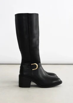 Bottes^Outfitbook Bottes hautes à boucle NOIR