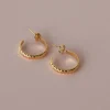 Bijoux^Outfitbook Boucles d'oreilles style créoles torsadées