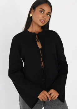 Pulls L Cardigans^Outfitbook Cardigan à nouer NOIR
