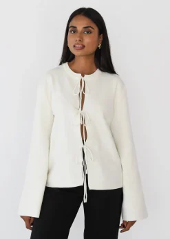 Pulls L Cardigans^Outfitbook Cardigan à nouer BEIGE