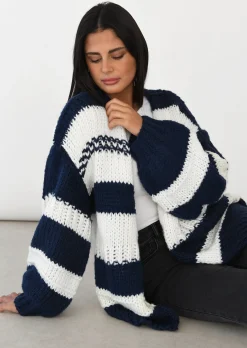 Pulls L Cardigans^Outfitbook Cardigan en maille épaisse BLEU