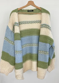 Pulls L Cardigans^Outfitbook Cardigan en maille épaisse color block