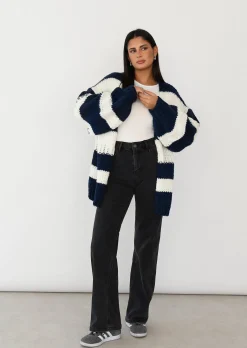 Pulls L Cardigans^Outfitbook Cardigan en maille épaisse BLEU