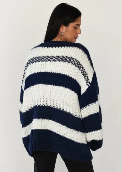 Pulls L Cardigans^Outfitbook Cardigan en maille épaisse BLEU