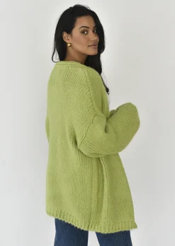 Pulls L Cardigans^Outfitbook Cardigan en maille épaisse VERT