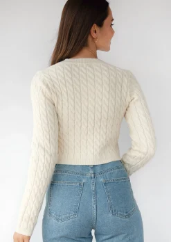 Pulls L Cardigans^Outfitbook Cardigan en maille torsadée BEIGE