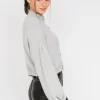 Pulls L Cardigans^Outfitbook Cardigan en maille boutonné à col montant GRIS
