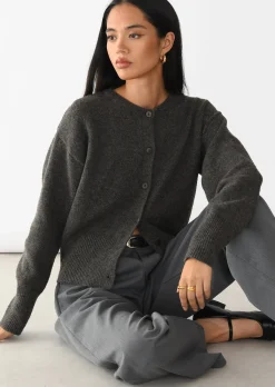 Pulls L Cardigans^Outfitbook Cardigan maille boutons MARRON