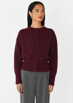 Pulls L Cardigans^Outfitbook Cardigan maille boutons BORDEAUX
