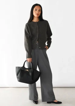Pulls L Cardigans^Outfitbook Cardigan maille boutons MARRON