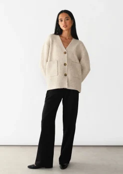 Pulls L Cardigans^Outfitbook Cardigan maille poches BEIGE