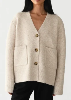 Pulls L Cardigans^Outfitbook Cardigan maille poches BEIGE