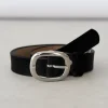 Ceintures^Outfitbook Ceinture boucle ovale NOIR