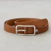 Ceintures^Outfitbook Ceinture fine à boucle MARRON