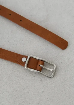 Ceintures^Outfitbook Ceinture fine à boucle MARRON
