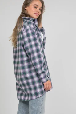 Chemises L Blouses | Hauts^Outfitbook Chemise à carreaux violet