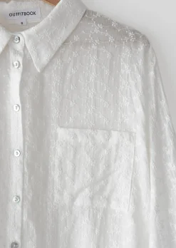 Chemises L Blouses | Hauts^Outfitbook Chemise brodée BLANC