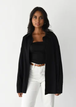 Chemises L Blouses | Hauts^Outfitbook Chemise en coton NOIR