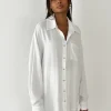 Chemises L Blouses | Hauts^Outfitbook Chemise en lin oversize BLANC