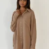 Chemises L Blouses | Hauts^Outfitbook Chemise en lin oversize TAUPE
