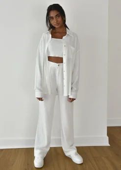 Chemises L Blouses | Hauts^Outfitbook Chemise en lin oversize BLANC