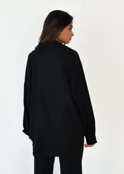 Chemises L Blouses | Hauts^Outfitbook Chemise en lin oversize NOIR