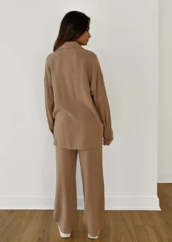 Chemises L Blouses | Hauts^Outfitbook Chemise en lin oversize TAUPE