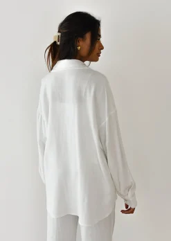 Chemises L Blouses | Hauts^Outfitbook Chemise en lin oversize BLANC