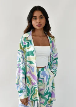 Chemises L Blouses | Hauts^Outfitbook Chemise imprimée SWIRL