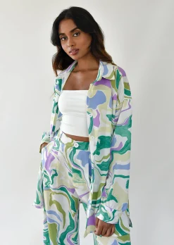 Chemises L Blouses | Hauts^Outfitbook Chemise imprimée SWIRL