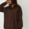 Chemises L Blouses | Hauts^Outfitbook Chemise oversize MARRON