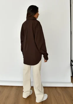 Chemises L Blouses | Hauts^Outfitbook Chemise oversize MARRON
