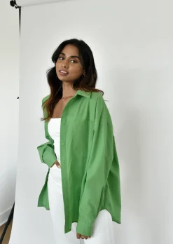 Chemises L Blouses | Hauts^Outfitbook Chemise oversize VERT